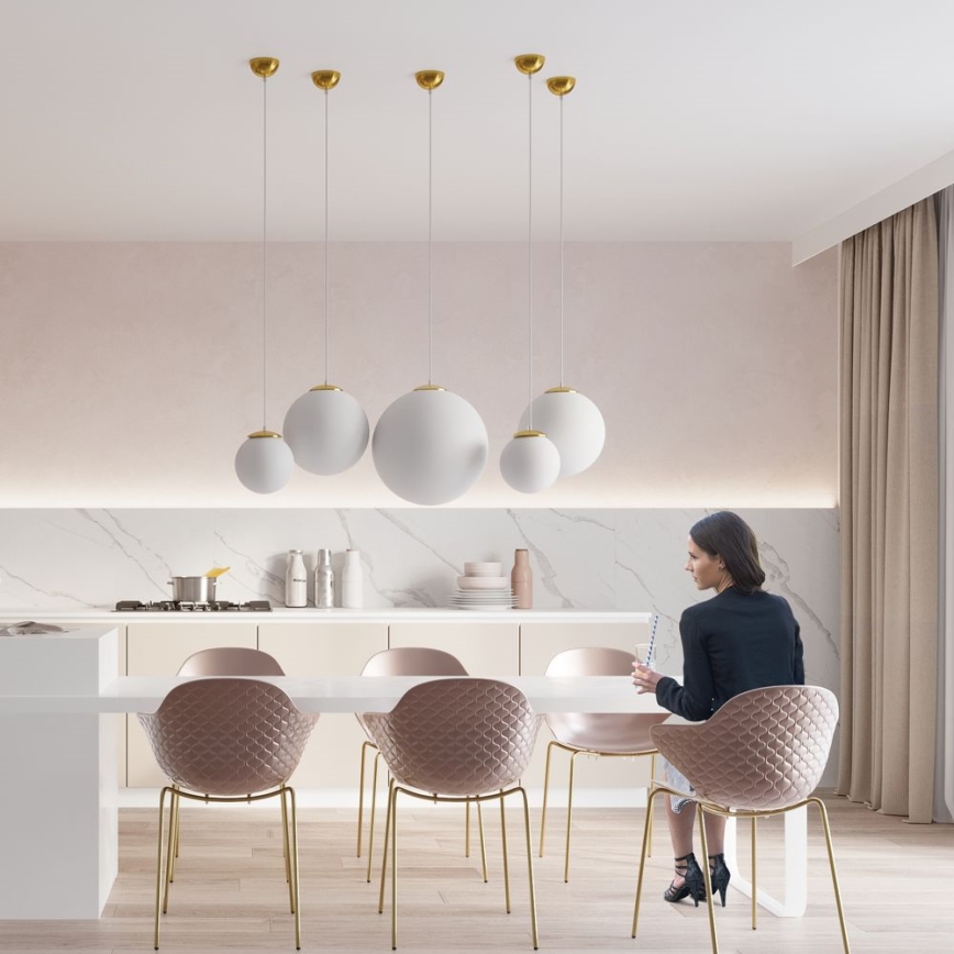 Ljusskrona med upphängningsrem  TOYA 1xE27/60W/230V diameter  30 cm