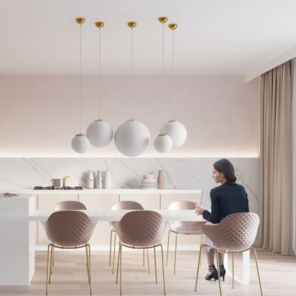 Ljusskrona med upphängningsrem  TOYA 1xE27/60W/230V diameter  40 cm