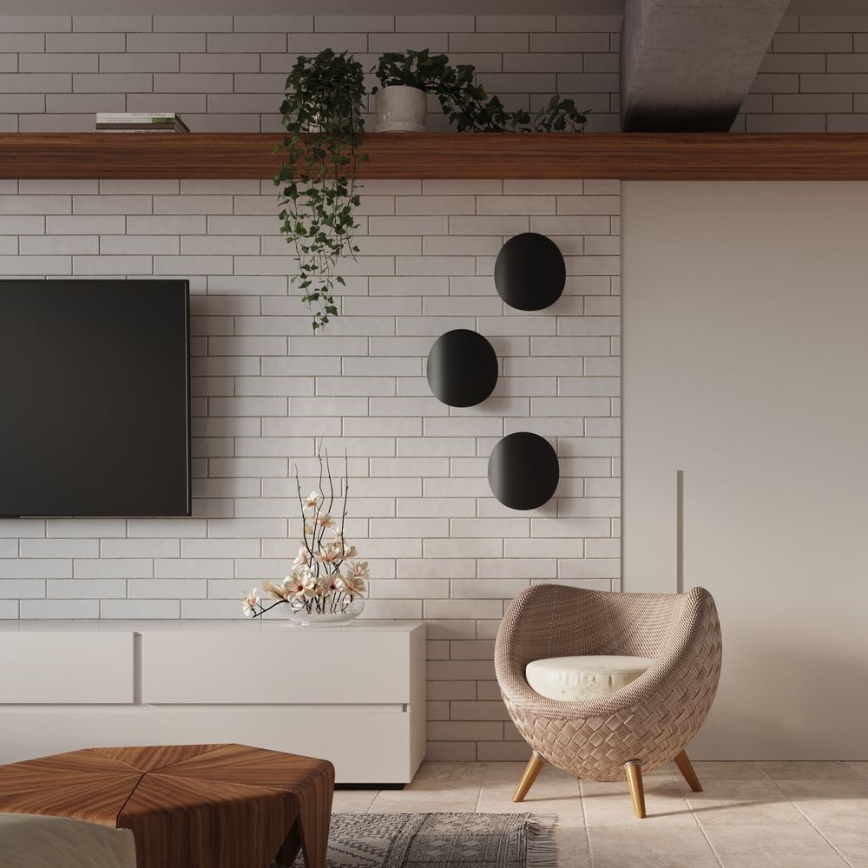 Vägglampa  SENSES 2xG9/40W/230V svart