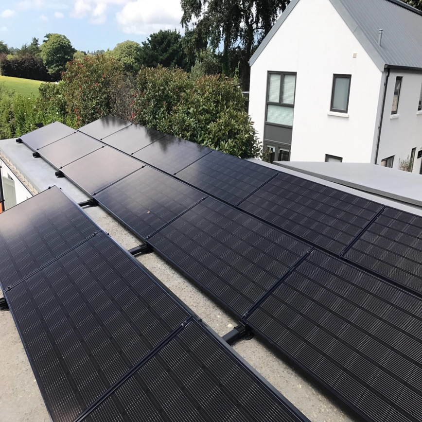 Solcellspanel JA SOLAR 390Wp helsvart IP68 halvskuren