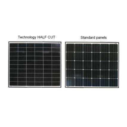 Solcellspanel JA SOLAR 390Wp helsvart IP68 halvskuren