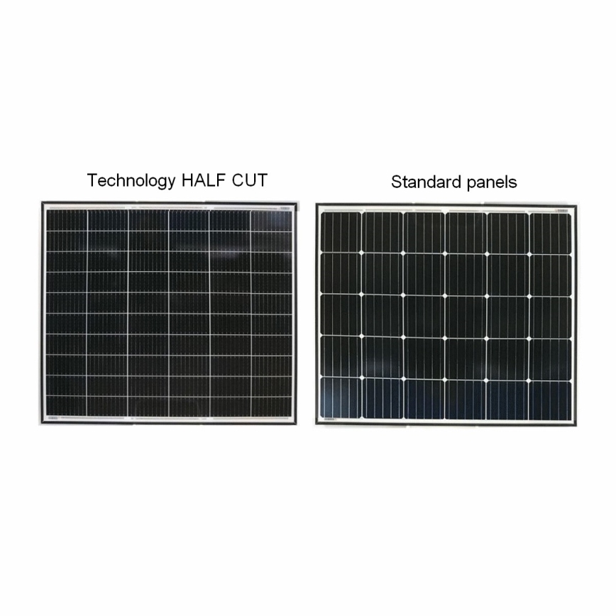 Solcellspanel JA SOLAR 405Wp svart ram IP68 Halvskuren
