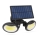 Solcellstrålkastare med sensor 2xLED/4W/5V IP65 2000 mAh