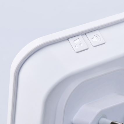 Larm 230V med trådlös rörelsedetektor 3xAAA/5V vit