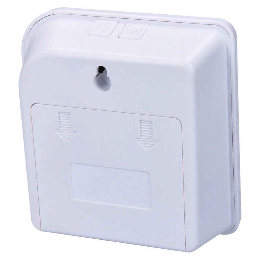 Larm 3xAA med trådlös rörelsedetektor 3xAAA/5V vit