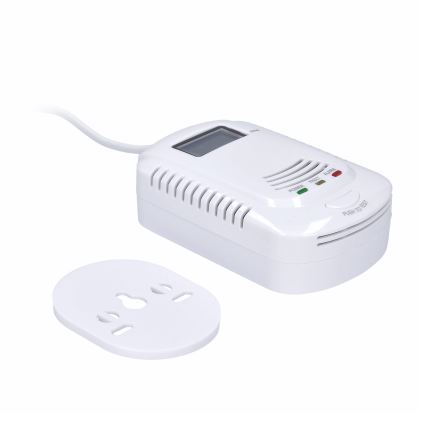 Detektor för kolmonoxid och brandfarlig gas 230V