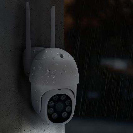 Smart utomhuskamera med 2K/3 MP-sensor, IP65-klassning, Wi‑Fi och Tuya-kompatibel