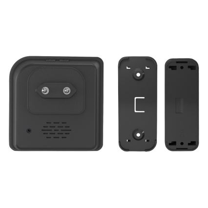 Plugin trådlös dörrklocka 230V/1xCR2032 IP56 svart