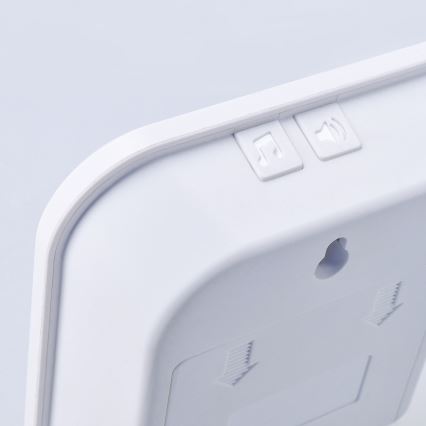 Trådlös dörrklocka med batteri 3V/3xAA IP44 vit