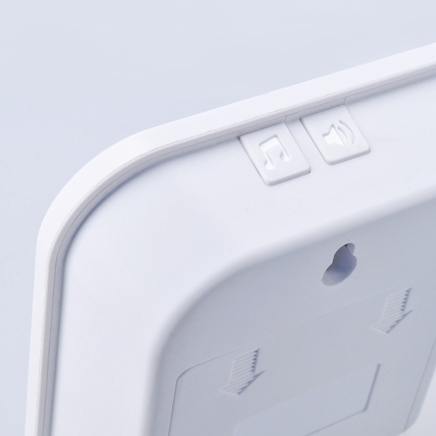 Trådlös dörrklocka med batteri 3V/3xAA IP44 vit