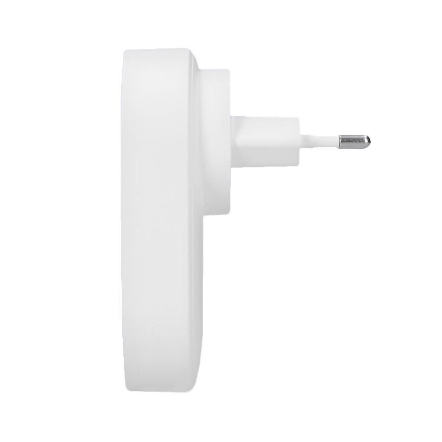 Plugin trådlös dörrklocka 230V/1xCR2032 IP56 vit
