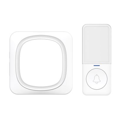 Trådlös dörrklocka med LED-belysning 230V/1xCR2032 IP56 vit