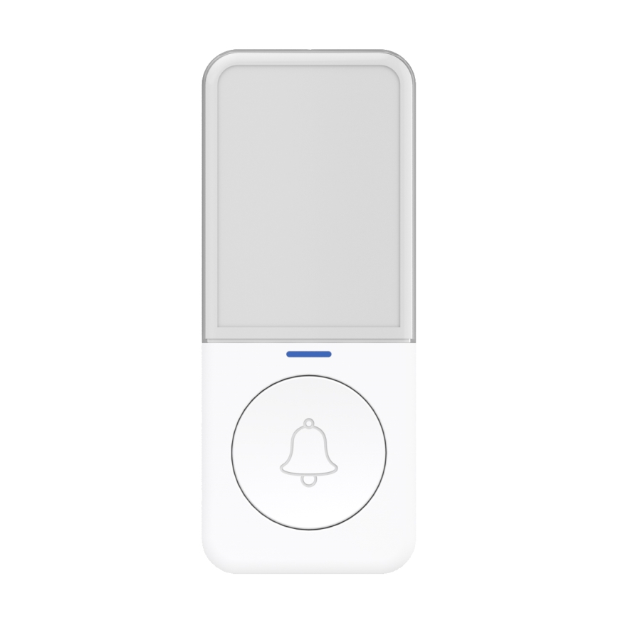 Trådlös dörrklocka med LED-belysning 230V/1xCR2032 IP56 vit