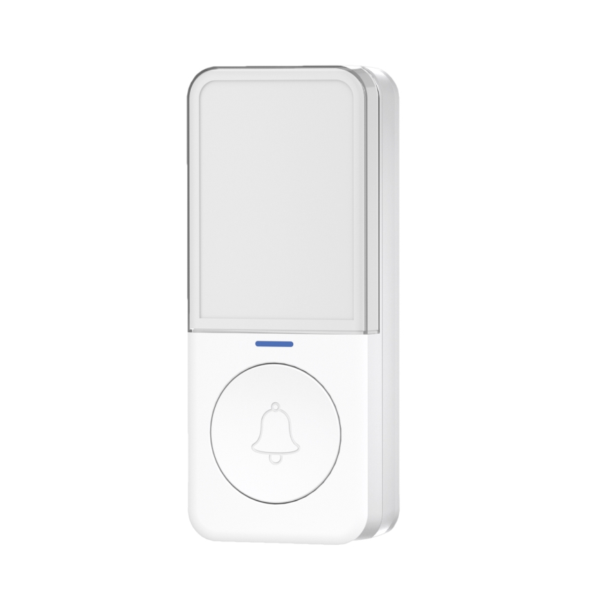 Trådlös dörrklocka med LED-belysning 230V/1xCR2032 IP56 vit