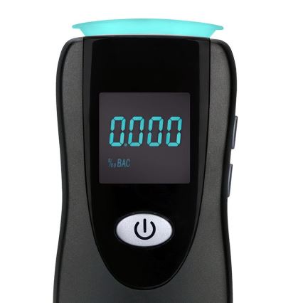 Professionell kontaktfri alkoholmätare med bränslecellsensor Fuel Cell, 0,0 - 5,0‰ BAC, känslighet 0,08‰, 3xAA