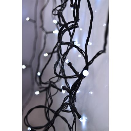 LED utomhusslinga 500 LED / 8 funktioner IP44 55 m kallvit