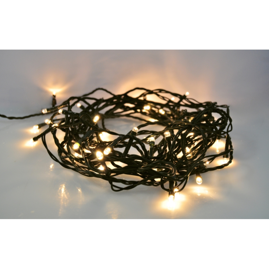 LED utomhusljusslinga 500xLED/8 funktioner IP44 55m varmvit