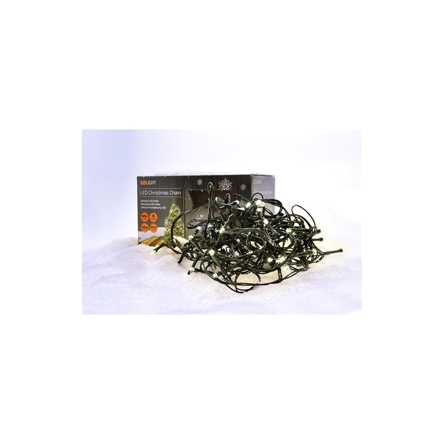 LED-utomhusslinga 100 LED, 8 funktioner, IP44, 13 m, varmvit