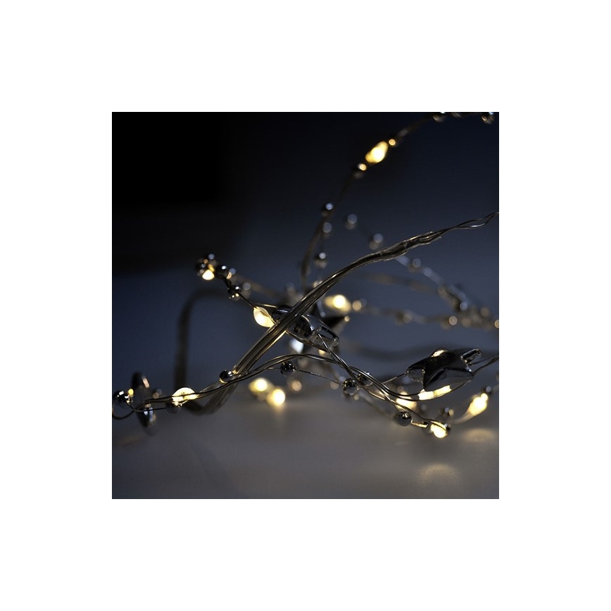 LED ljusslinga 20xLED/2xAA 1,5m varmvit