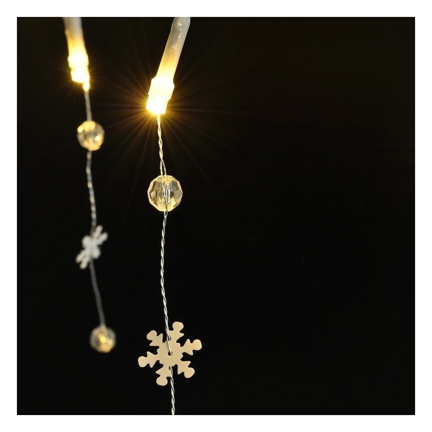 LED-slinga 20×LED/2×AA 2 m varmvit