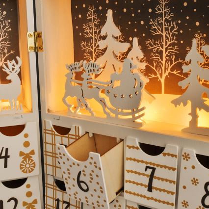 LED-adventskalender LED/2xAAA