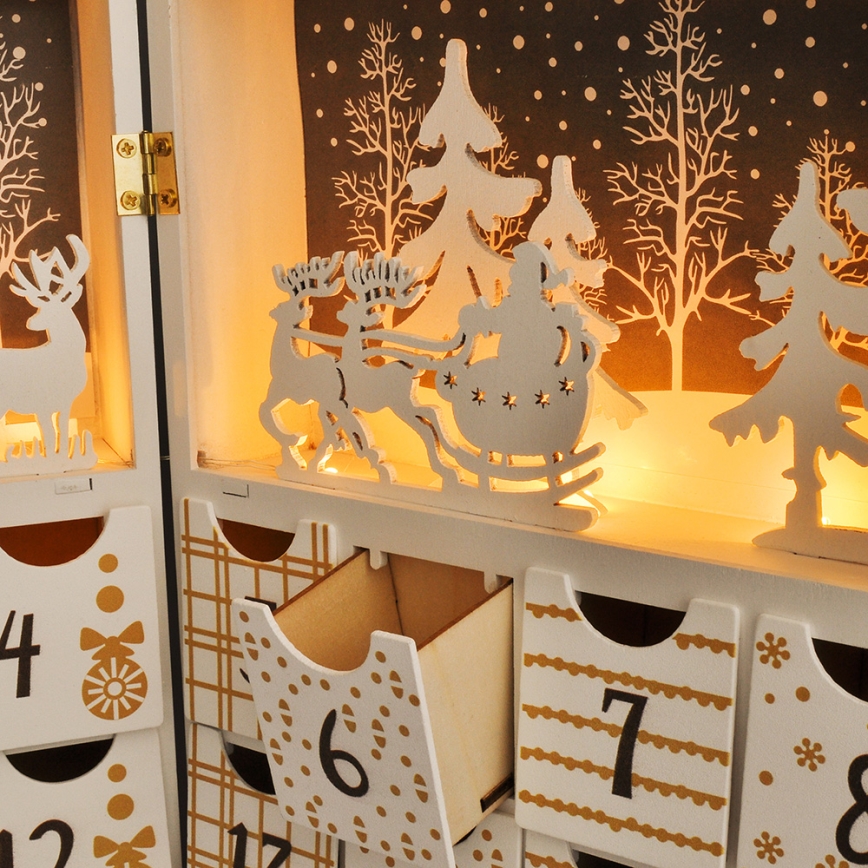 LED-adventskalender LED/2xAAA
