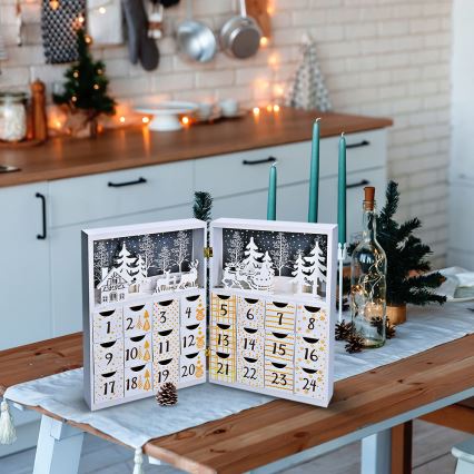 LED-adventskalender LED/2xAAA