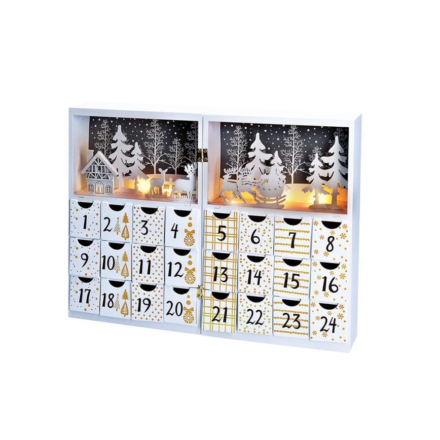 LED-adventskalender LED/2xAAA