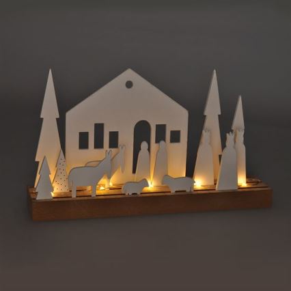 LED juldekoration LED/2xAAA gran