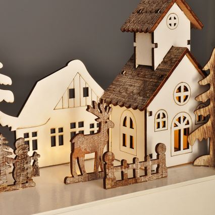 LED juldekoration LED/2xAA varm vit