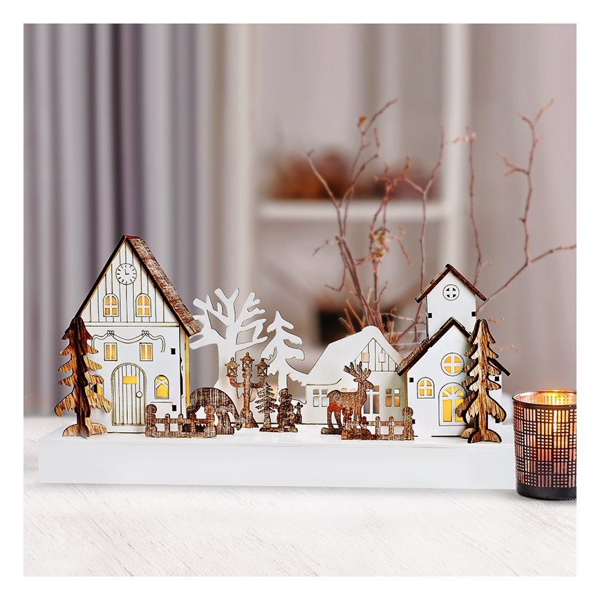 LED juldekoration LED/2xAA varm vit