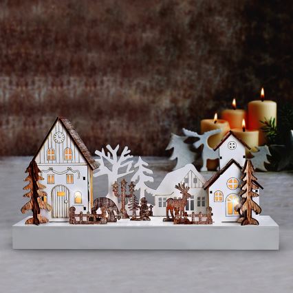 LED juldekoration LED/2xAA varm vit