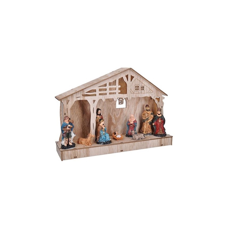 LED Juldekoration LED/2xAA krubba