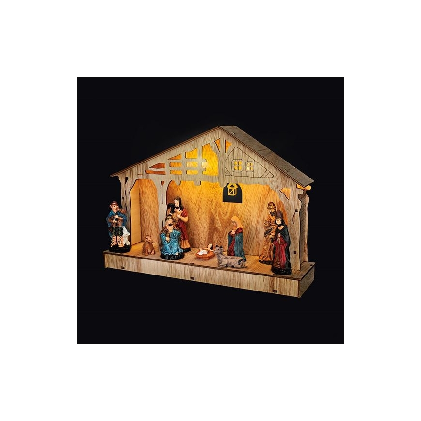 LED Juldekoration LED/2xAA krubba