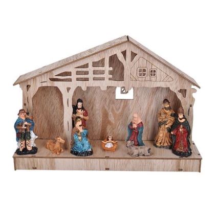 LED Juldekoration LED/2xAA krubba