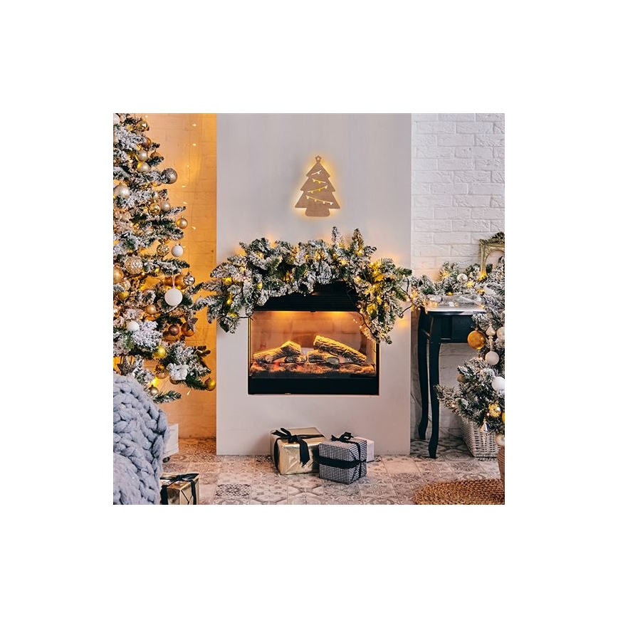 LED juldekoration LED/2xAA trä