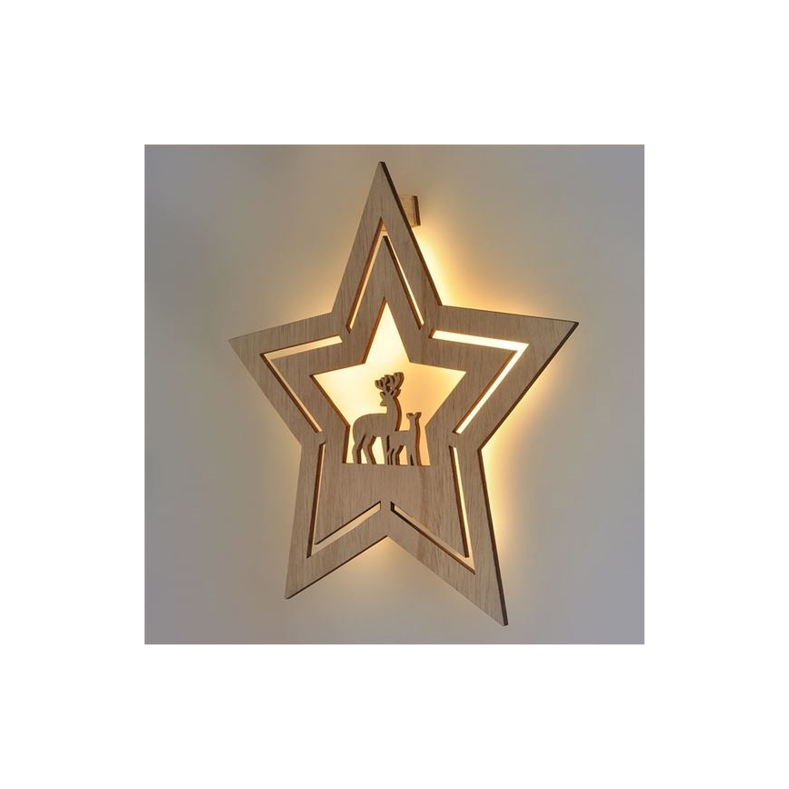 LED juldekoration LED/2xAA stjärna