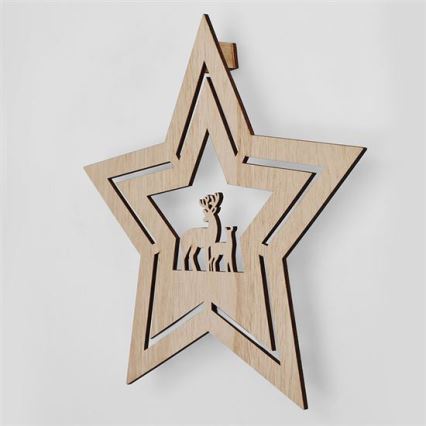 LED juldekoration LED/2xAA stjärna