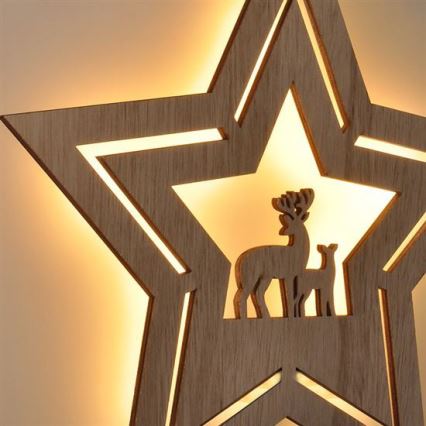 LED juldekoration LED/2xAA stjärna