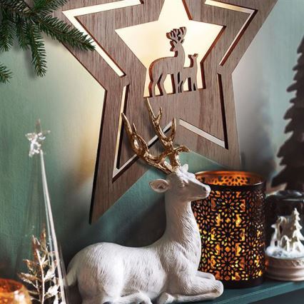 LED juldekoration LED/2xAA stjärna