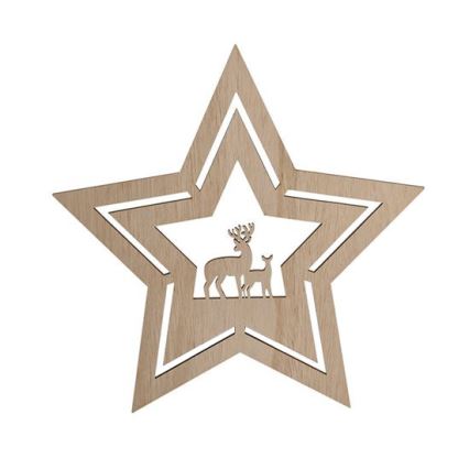 LED juldekoration LED/2xAA stjärna