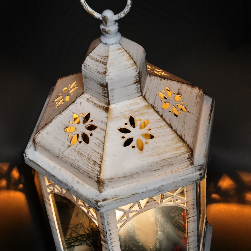 LED juldekoration 3xLED/3xAAA lykta