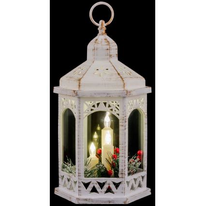 LED juldekoration 3xLED/3xAAA lykta