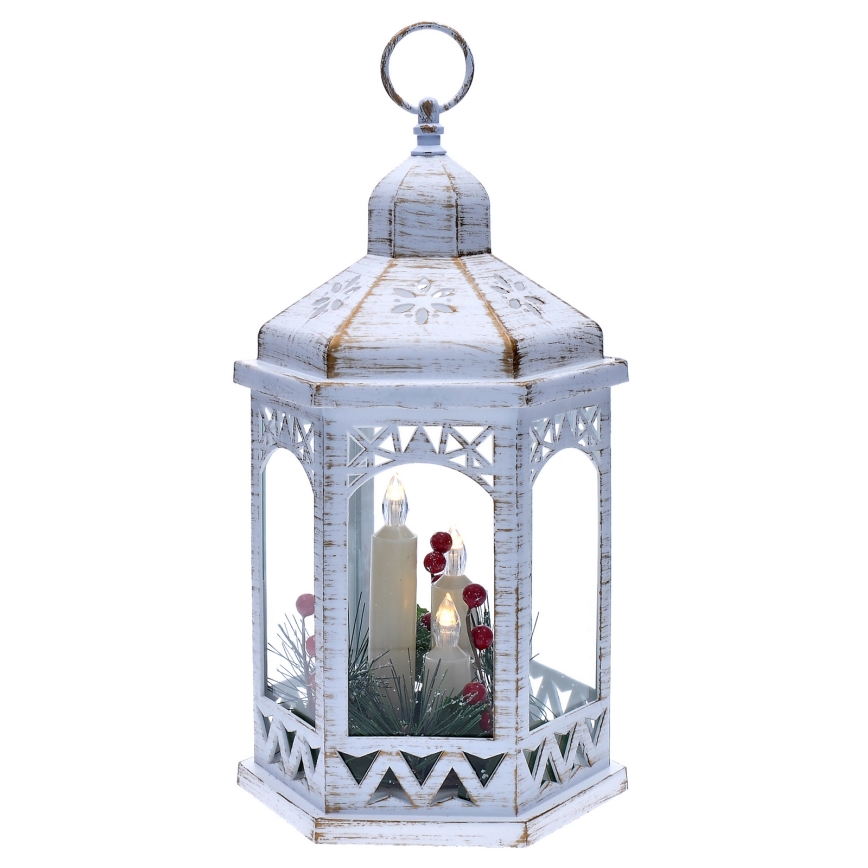 LED juldekoration 3xLED/3xAAA lykta