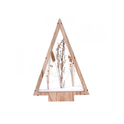 LED juldekoration LED/2xAA vinterblommor täckta med snö