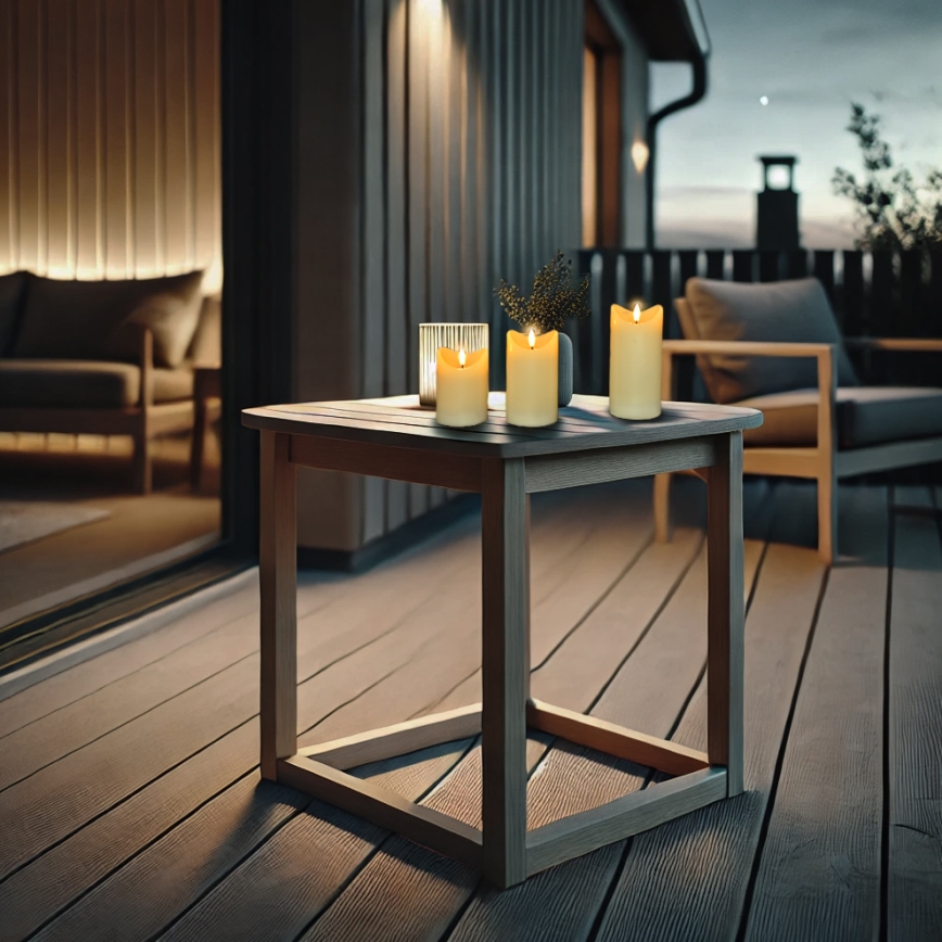 KIT 3x LED Naturligt vaxljus LED/3xAAA/varm vit