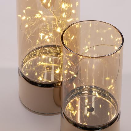 Sats 2x LED-julbelysning 20xLED+10xLED/2xAA+3xAA varmvit