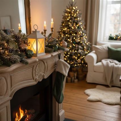 LED jullykta LED/2xAA varmvit