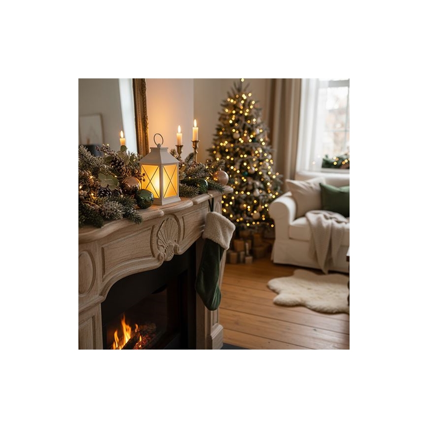 LED jullykta LED/2xAA varmvit