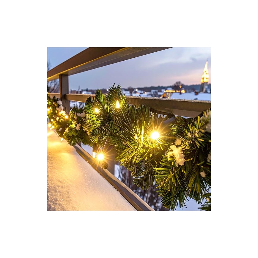 LED utomhus juldekoration GIRLANDA 80xLED/3xAA, 500 cm, IP44
